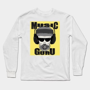 Music 80's Retro DJ Vynyl Guru Long Sleeve T-Shirt